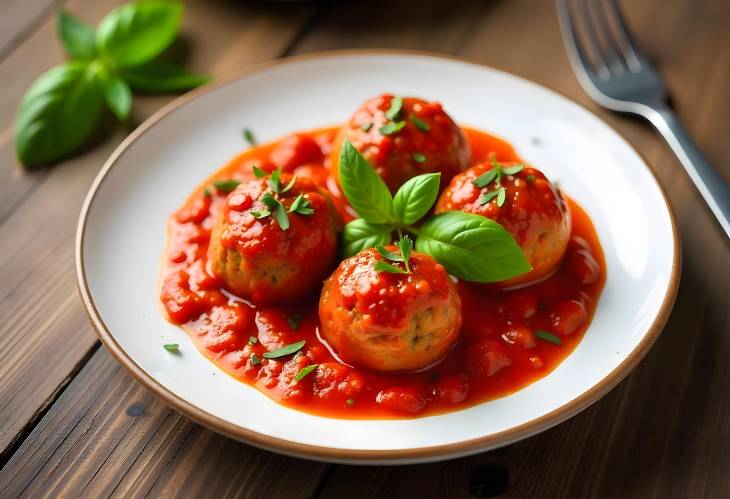 Hearty Meatballs in Fiery Tomato Sauce